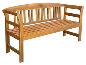 Edhitha 157cm Wooden Garden Seating Bench In Natural
