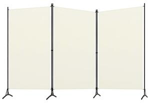 Agrippa Fabric 3 Panels 260cm x 180cm Room Divider In White