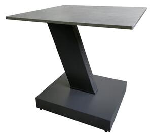 Spartanburg Sintered Stone Ceramic Side Table In Matte Grey