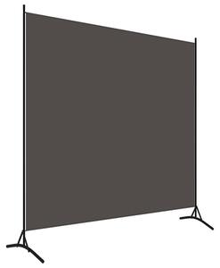 Agrippa Fabric 1 Panel 175cm x 180cm Room Divider In Anthracite