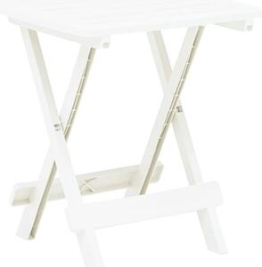 Derik Outdoor Folding Plastic Dining Table In White
