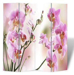 Fifer Folding Fir Wood 160cm X 170cm Room Divider In Flower