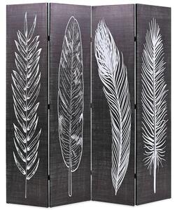 Femi Feathers 160cm x 170cm Room Divider In Black And White