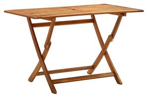 Libni Rectangular Folding Wooden Garden Dining Table In Natural
