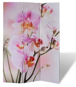 Fifer Folding Fir Wood 120cm X 170cm Room Divider In Flower