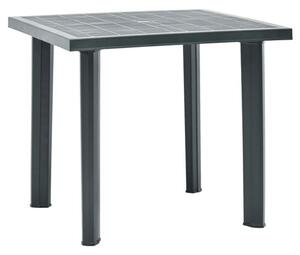 Derik Outdoor Plastic Dining Table In Green
