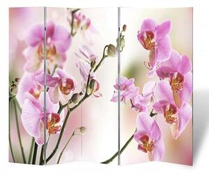 Fifer Folding Fir Wood 200cm X 170cm Room Divider In Flower