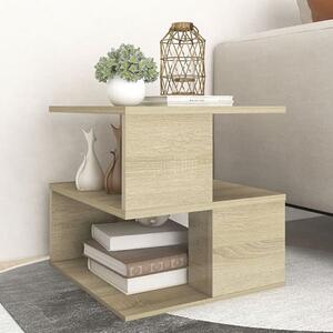 Pelumi Square Wooden Side Table In Sonoma Oak