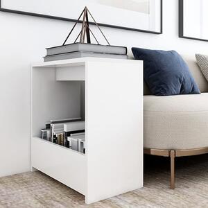 Malva Wooden Side Table In White