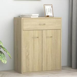 Sassy Wooden Sideboard With 2 Doors 1 Drawer In Sonoma Oak