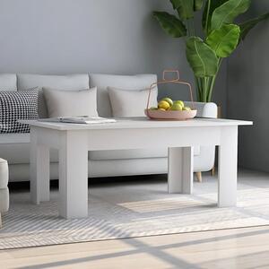Perilla Rectangular Wooden Coffee Table In White