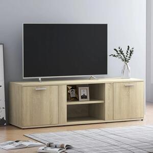Ridhan Wooden TV Stand With 2 Doors In Sonoma Oak