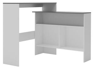 Winnie Wooden Bar Table With 2 Table Tops In Grey And White