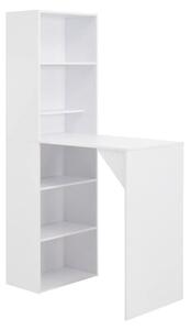 Winnie Wooden Bar Table With Cabinet In White