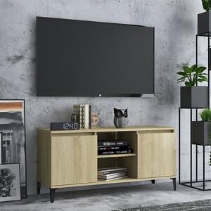Usra Wooden TV Stand With 2 Doors And Shelf In Sonoma Oak