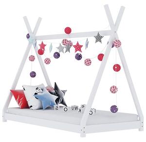 Natara Wooden Tent Style Kids Single Bed In White