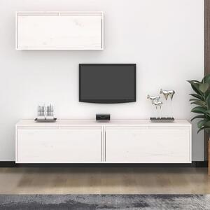 Laken Solid Pinewood Entertainment Unit In White