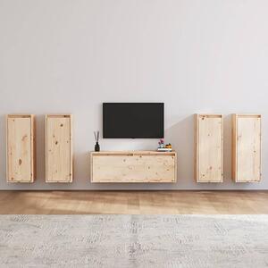 Edsel Solid Pinewood Entertainment Unit In Natural