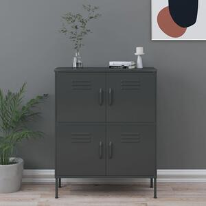 Emrik Steel Storage Cabinet With 4 Doors In Antracite