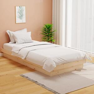 Tassilo Solid Pinewood Single Bed In Natural