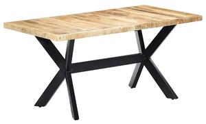 Cevis Large Rough Mango Wood Dining Table In Natural