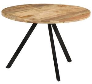 Katet Round Solid Mango Wood Dining Table In Natural