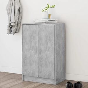 Seiji Wooden Shoe Storage Cabinet With 2 Doors In Concrete Effect