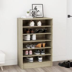Cezary Shoe Storage Rack With 7 Shelves In Sonoma Oak