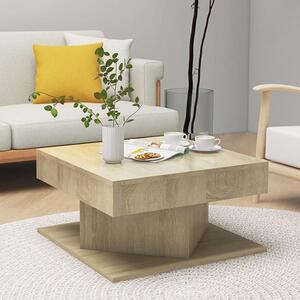 Deveraux Square Wooden Coffee Table In Sonoma Oak