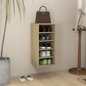 Branko Wooden Shoe Storage Rack With 5 Shelves In Sonoma Oak