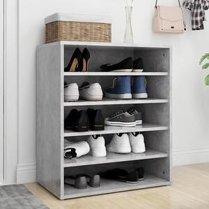 Barrera Shoe Storage Rack With 5 Shelves In Concrete Effect