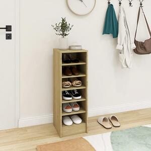 Keala Wooden Shoe Storage Rack With 6 Shelves In Sonoma Oak