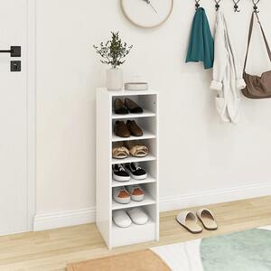 Keala Wooden Shoe Storage Rack With 6 Shelves In White