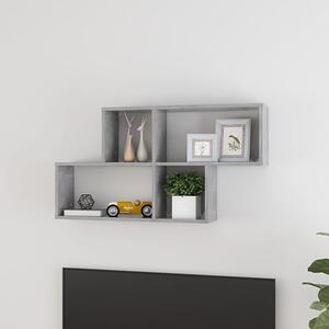 Akua Wooden Wall Cube Shelf In Concrete Effect