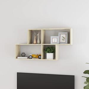 Akua Wooden Wall Cube Shelf In Sonoma Oak