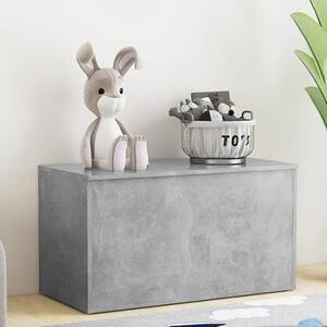 Devaun Wooden Storage Blanket Box In Concrete Effect