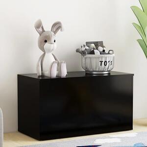 Devaun Wooden Storage Blanket Box In Black