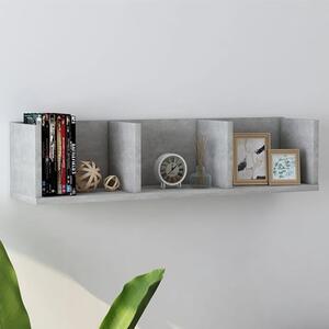 Pacorro Wooden Wall Shelf With 3 Compartment In Concrete Effect