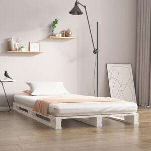 Urika Solid Pine Wood Single Bed In White