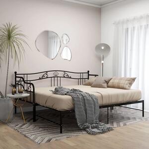 Bijan Pull-Out Metal Frame Single Sofa Bed In Black