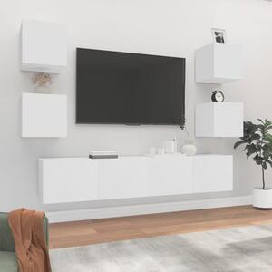 Alyson Wooden Living Room Furniture Set In White