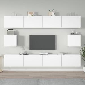 Eztli Wooden Living Room Furniture Set In White