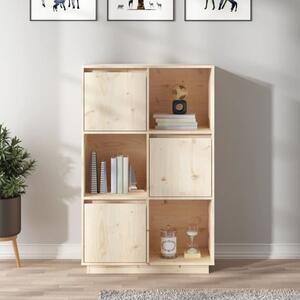 Colix Pine Wood Storage Cabinet With 3 Doors In Natural