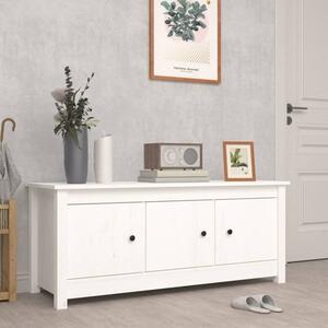 Concord Pinewood Shoe Storage Bench With 3 Doors In White