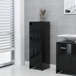 Smyrna Wooden Bathroom Storage Cabinet With 1 Door In Black