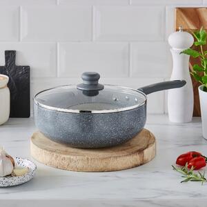 Grey Stone Effect Frying Pan, 26cm Grey