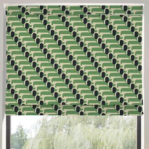 Orla Kiely Dog Show Made to Measure Roman Blind Green