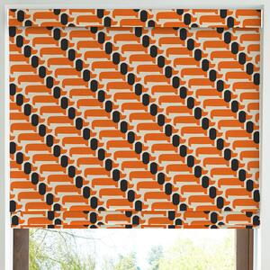 Orla Kiely Dog Show Made to Measure Roman Blind Persimmon