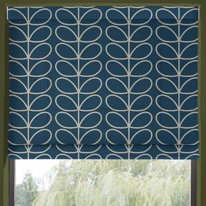 Orla Kiely Jumbo Linear Stem Made to Measure Roman Blind Marine