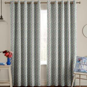 Cath Kidston Wiggle Rose Made to Measure Curtain Blue